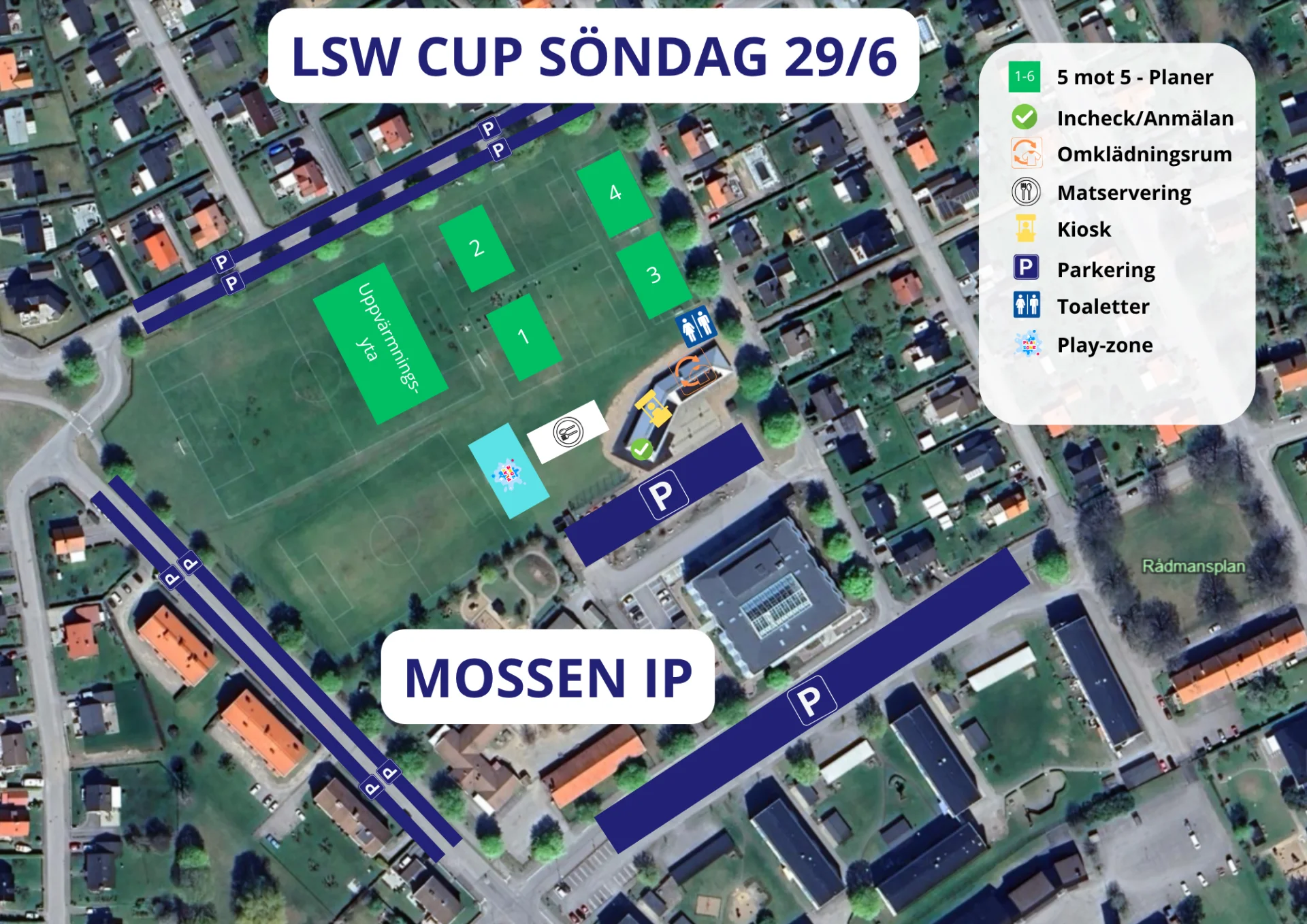 Spelplaner & Område 29 Juni